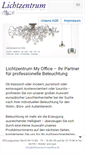 Mobile Screenshot of lichtzentrum-myoffice.de