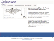 Tablet Screenshot of lichtzentrum-myoffice.de